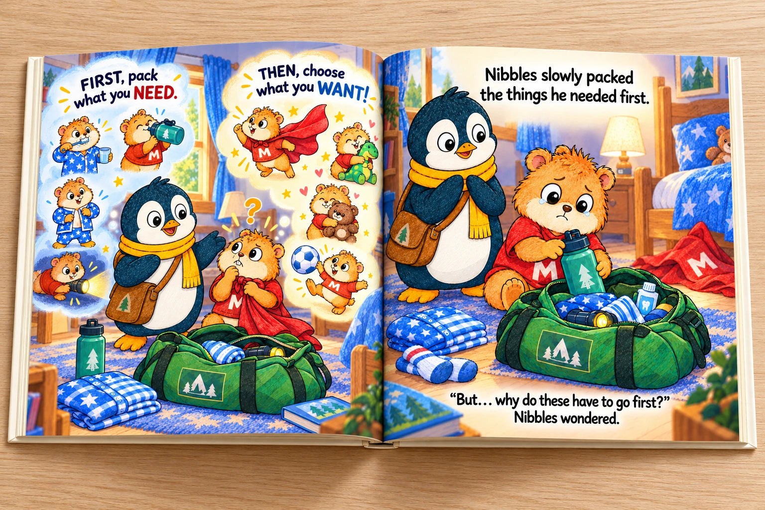 Sample pages from Needs and Wants